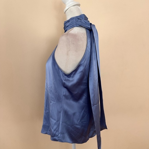 CINQ À SEPT Karla Silk Halter Top 100% silk - Picture 8 of 15